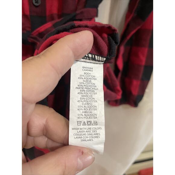 Children’s Place Christmas Dress - Plaid Long Sleeve with Tie - Girls Size Lg 14 - Picture 5 of 5